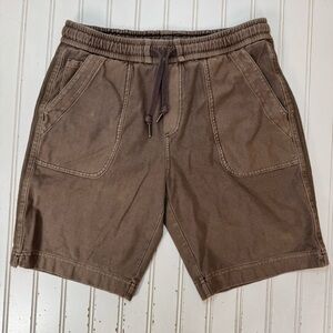 Athleta Farallon Bermuda‎ Shorts Women Size 2 Brown Pockets Beach Travel Pull On